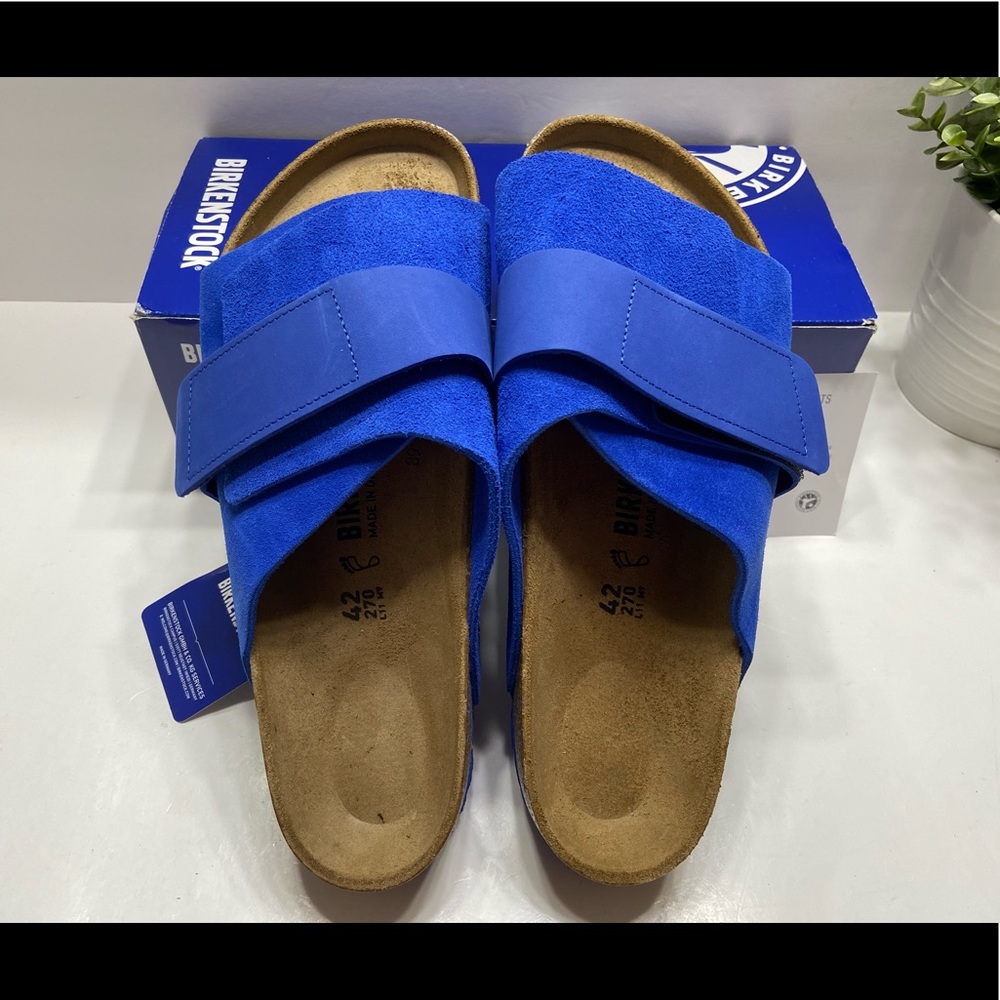 Birkenstock Kyoto Unisex Leather Slide Sandals 42